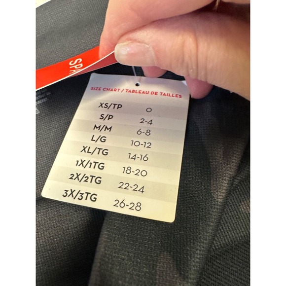 NEW SPANX L (10-12) High Waist Black Camo Seamless Look-At-Me Now Leggings C10 - Picture 3 of 6